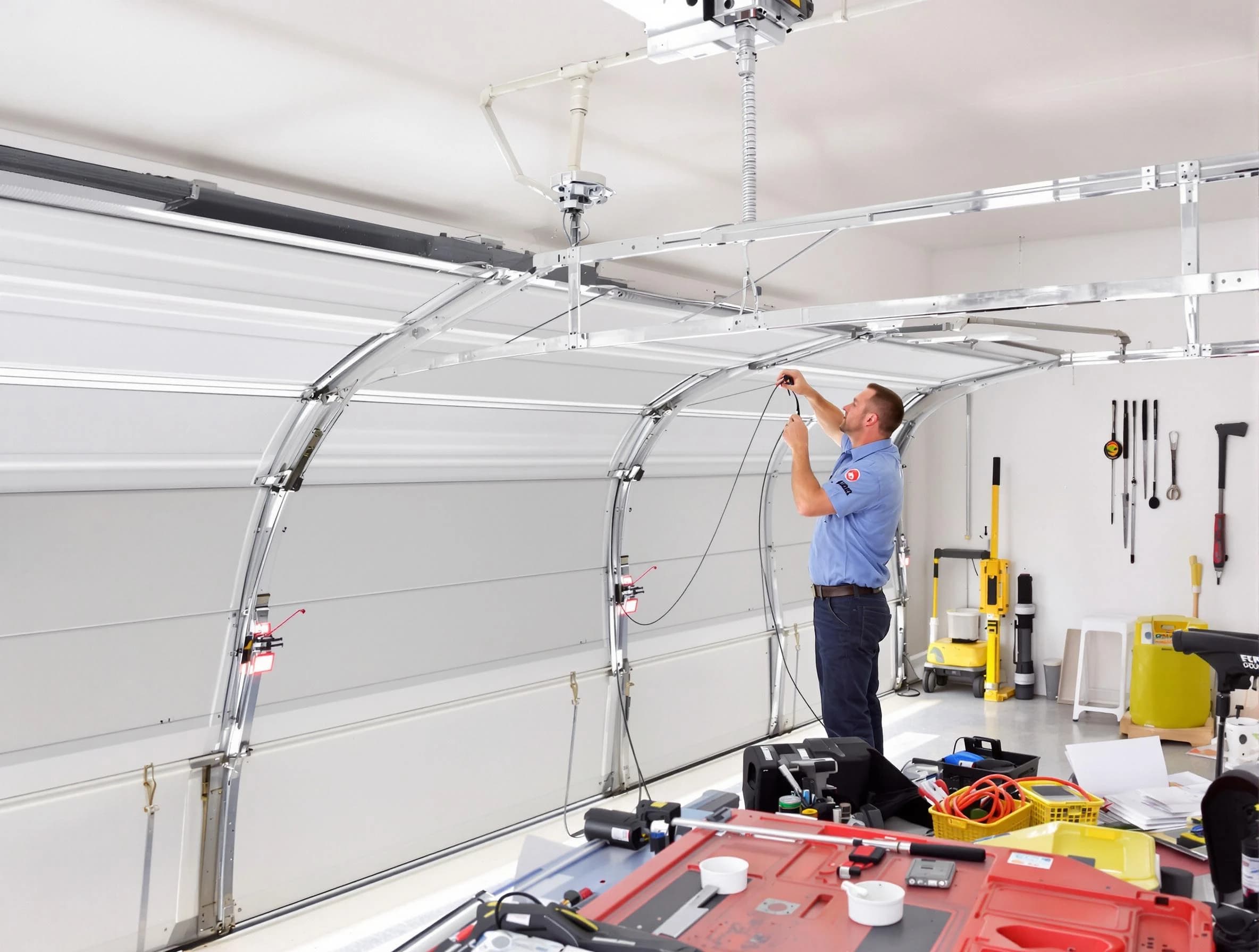 Garage door cable repair service by Cecil Garage Door Repair in Cecil