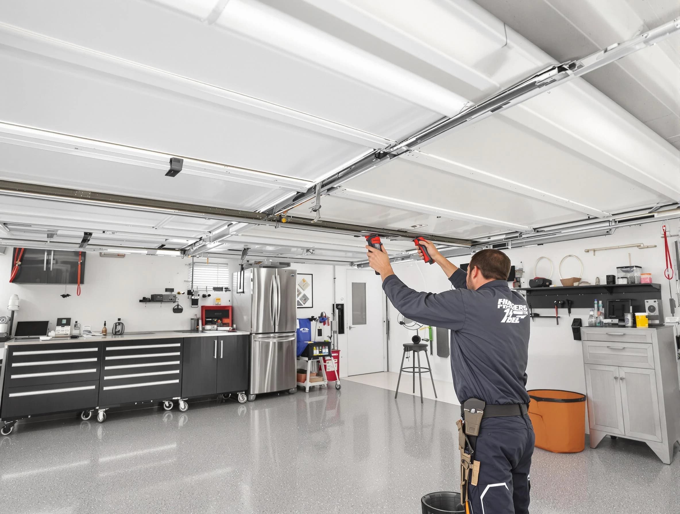 Overhead garage door repair service by Cecil Garage Door Repair in Cecil