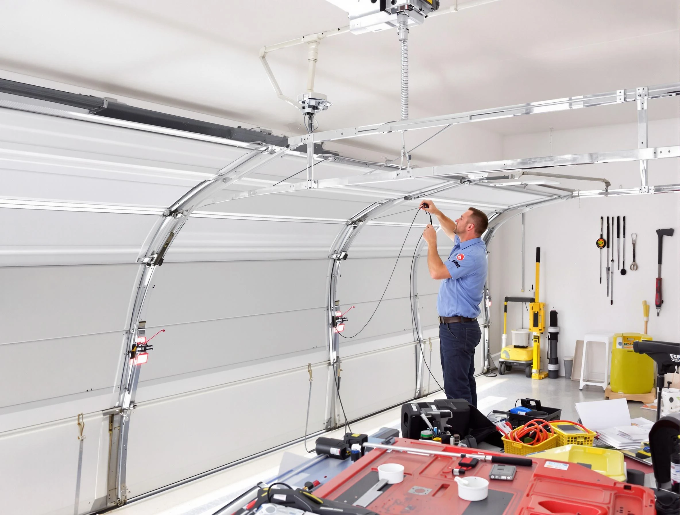 Garage door cable repair service by Cecil Garage Door Repair in Cecil