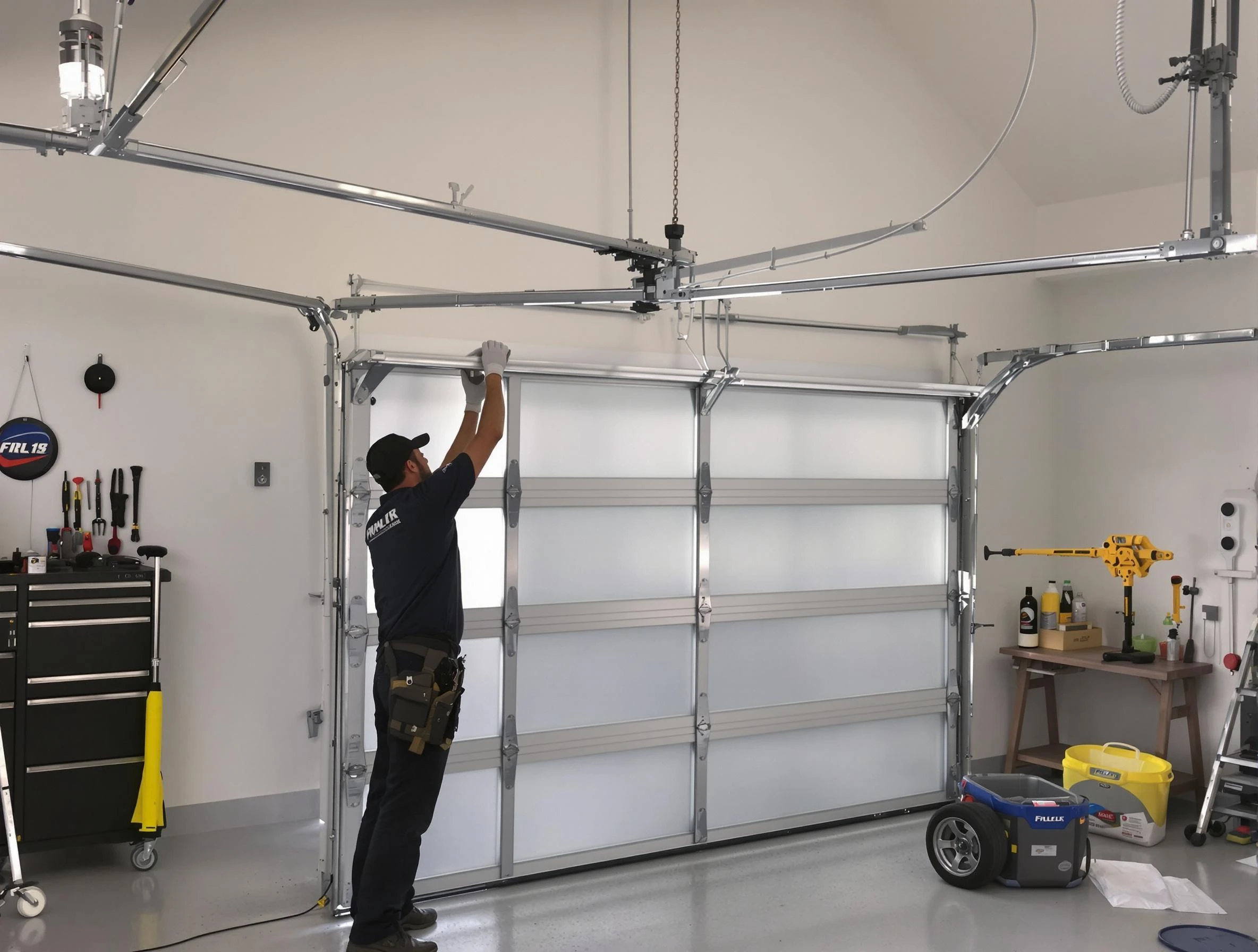 Cecil Garage Door Repair certified team performing precision garage door installation in Cecil