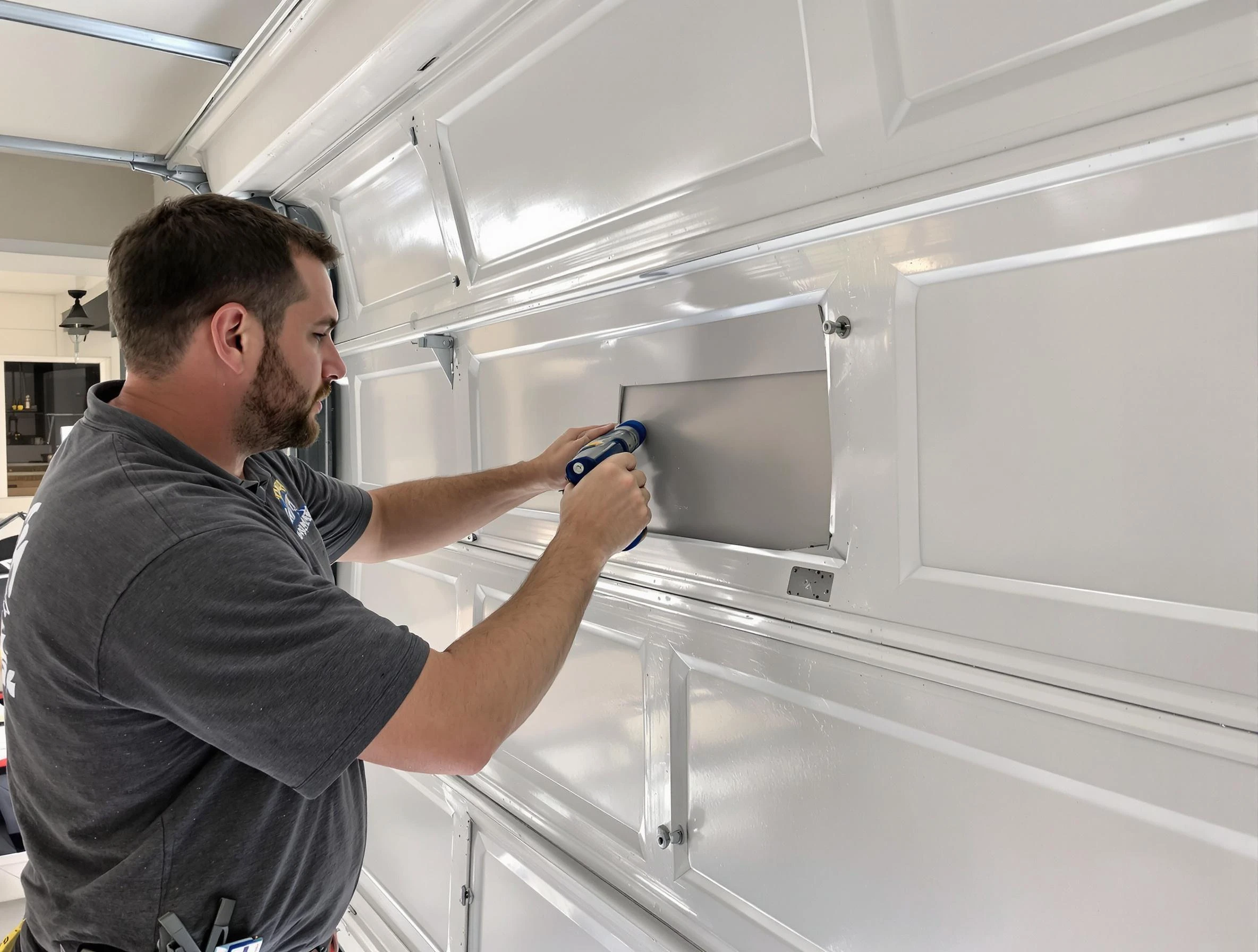 Garage door panel repair by Cecil Garage Door Repair in Cecil